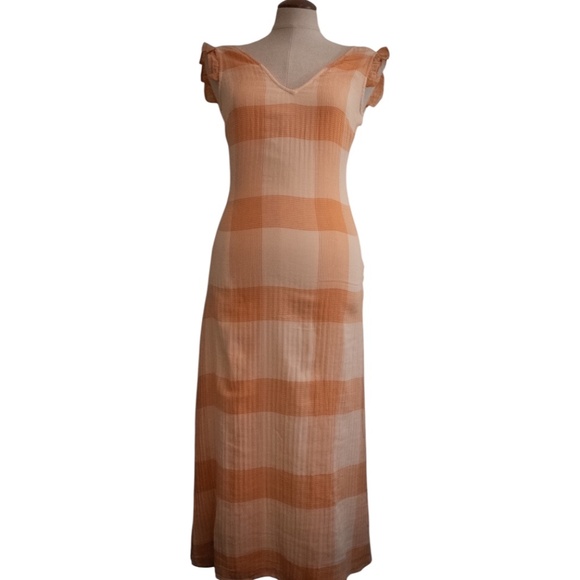 Indi & Cold cottagecore summer peach dress - Picture 1 of 6
